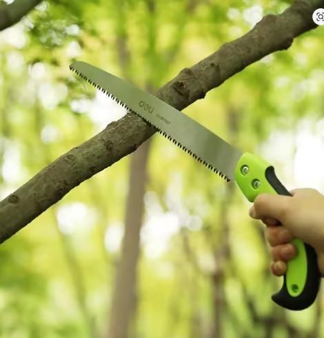 Folding Steel Saw 3 Edge Sharpen Teeth with Plastic Cover