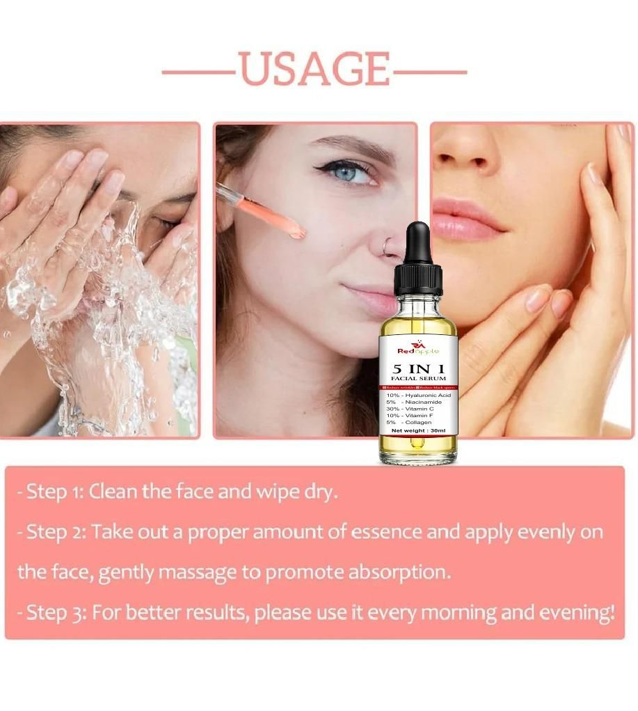5 in 1 Facial Serum 60 ml Pack of 2